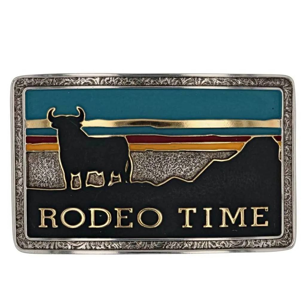 Montana Silversmiths Rodeo Time Southwestern Attitude Belt Buckle