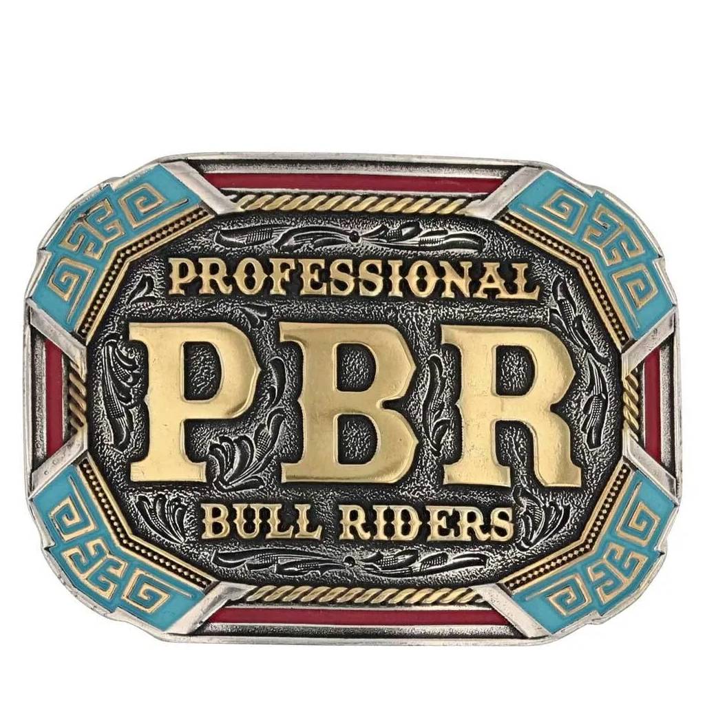 Montana Silversmiths PBR Vibrant Riders Belt Buckle