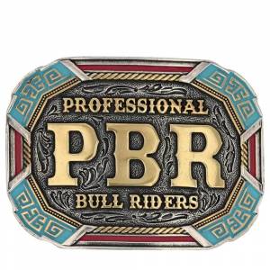 Montana Silversmiths PBR Vibrant Riders Belt Buckle