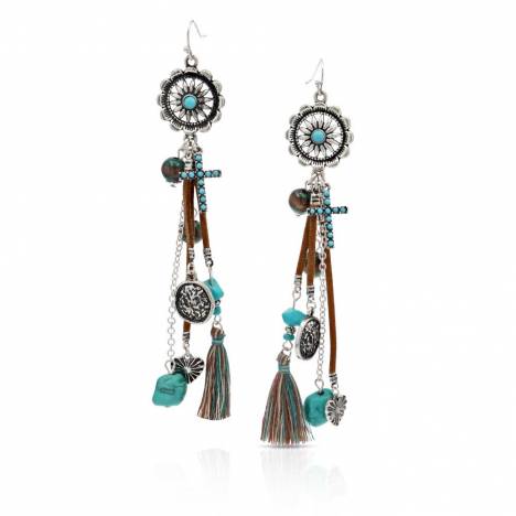 Montana Silversmiths Turquoise Menagerie Attitude Earrings