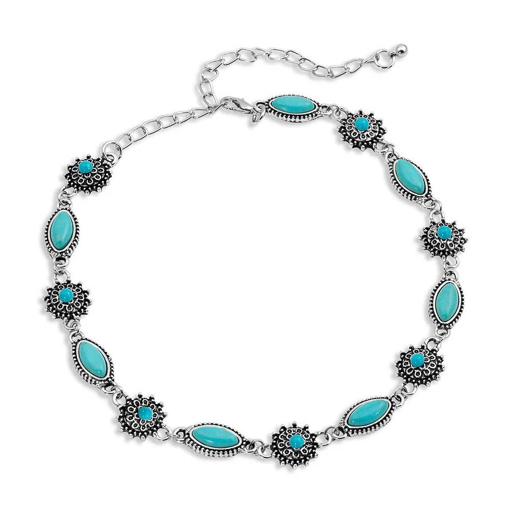 Montana Silversmiths Turquoise Filigree Choker Necklace Attitude Jewelry