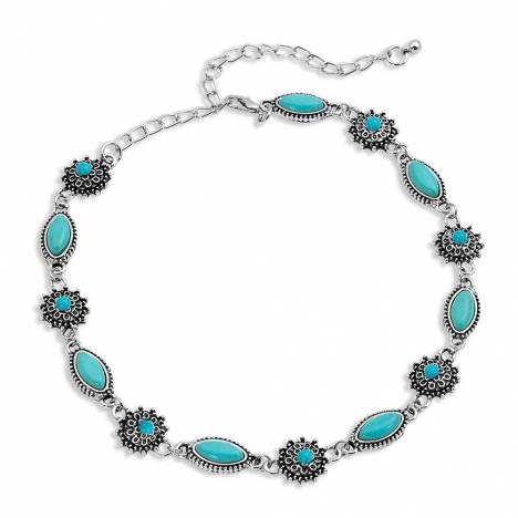 Montana Silversmiths Turquoise Filigree Choker Necklace Attitude Jewelry