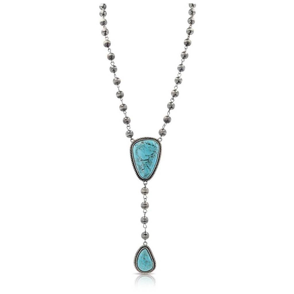 Montana Silversmiths Chasing Turquoise Beaded Attitude Necklace