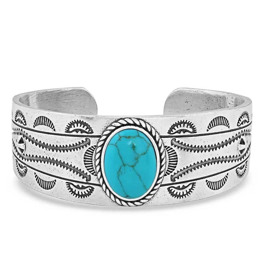 Montana Silversmiths Into the Blue Turquoise Cuff Bracelet