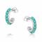 Montana Silversmiths Studded In Turquoise Mini Hoop Earrings