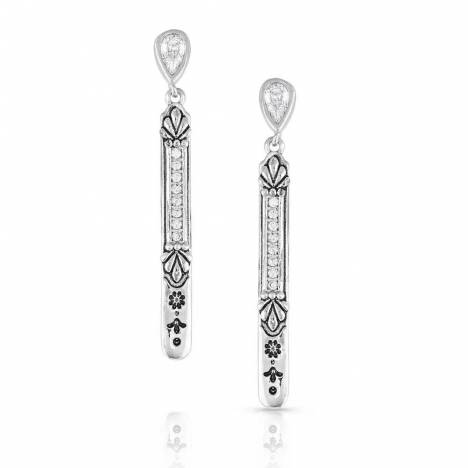 Montana Silversmiths Setting The Crystal Bar Earrings