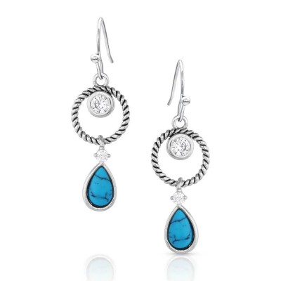 Montana Silversmiths Haloed Moon Rising Turquoise Earrings