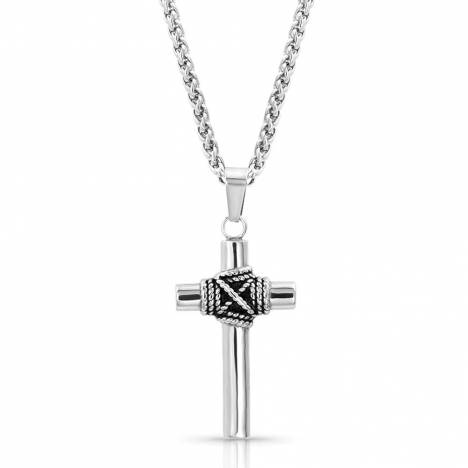 Montana Silversmiths Rope Wrapped Cross Necklace