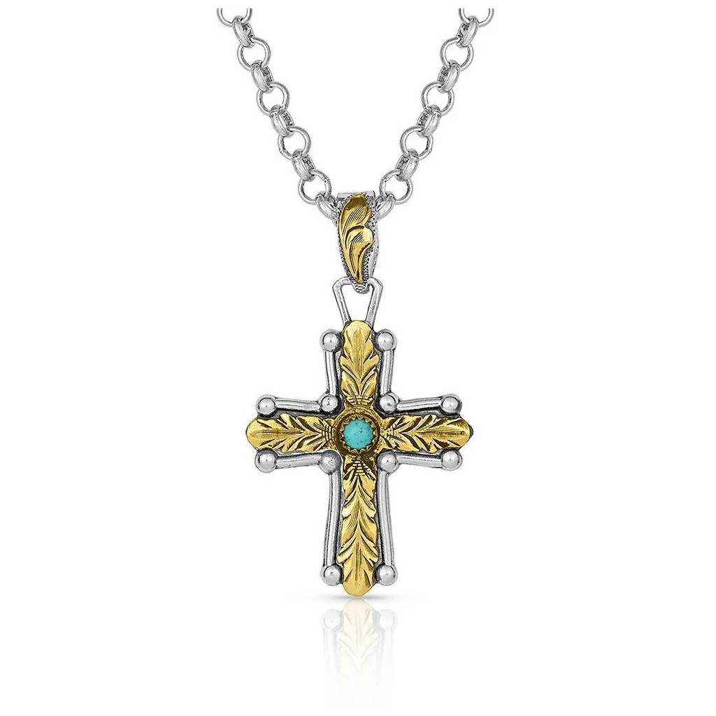 Montana Silversmiths At the Center of Faith Cross Necklace