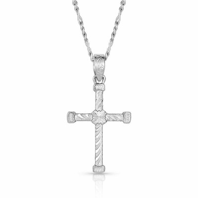 Montana Silversmiths Ornate Curled Cross Necklace