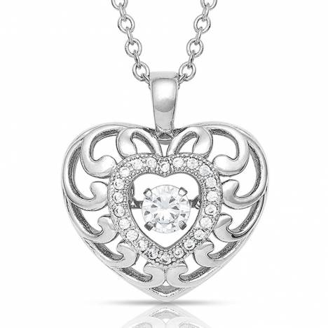 Montana Silversmiths Waves Of Love Heart Necklace