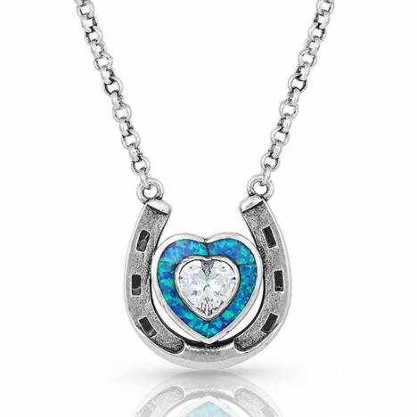 Montana Silversmiths The Love Inside Luck Horseshoe Necklace