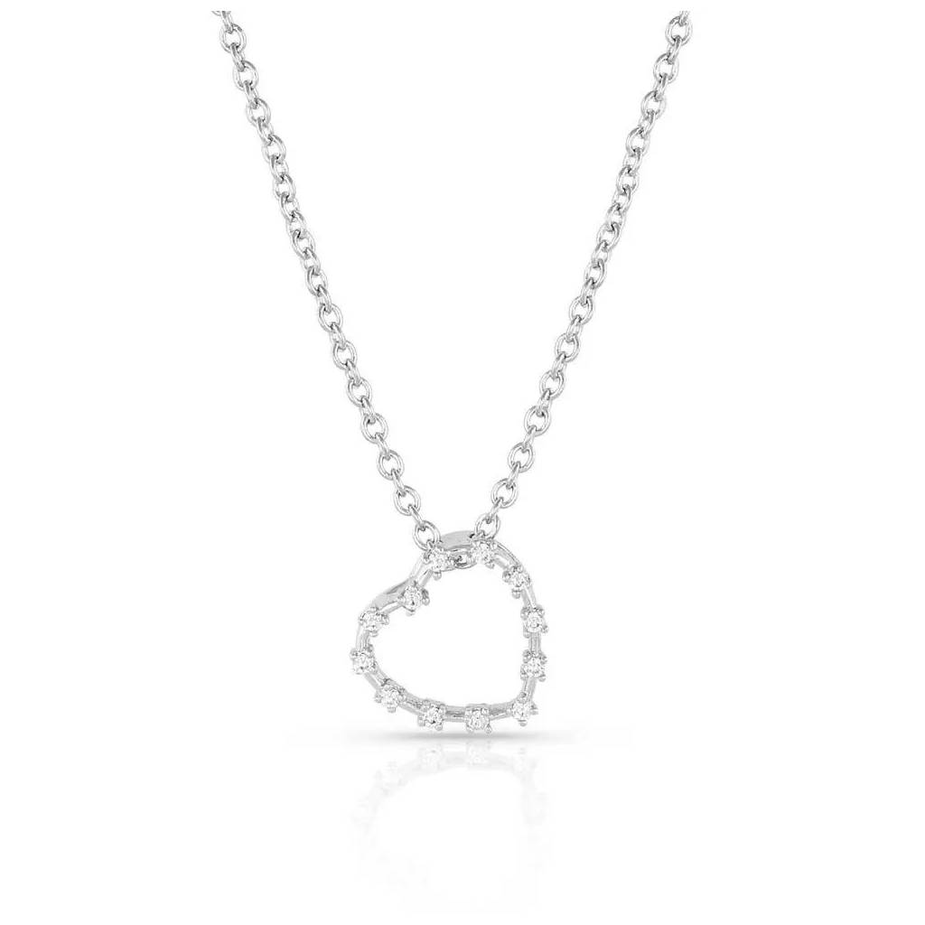 Montana Silversmiths Hanging On Heartstring Necklace