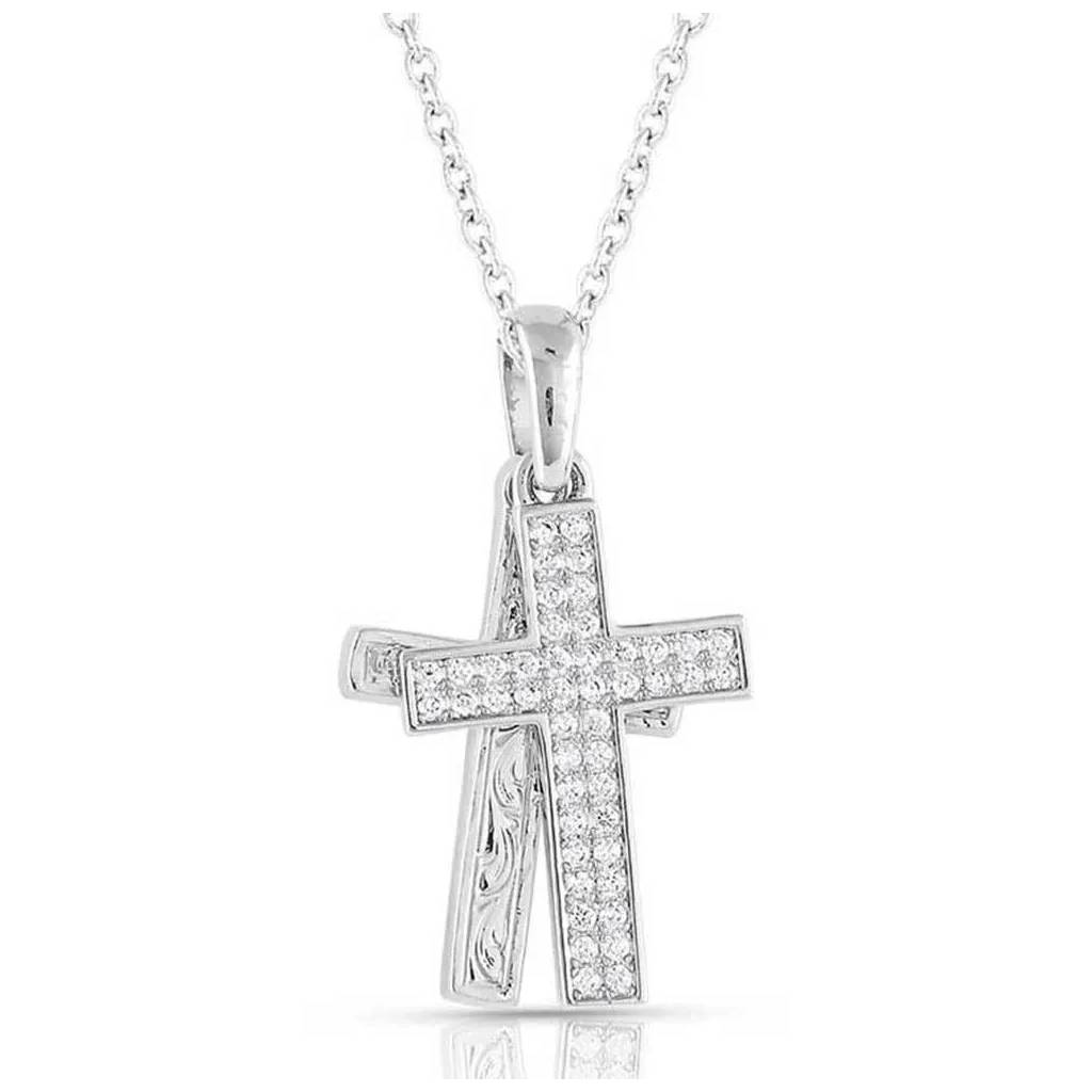 Montana Silversmiths Country Charm Cross Necklace