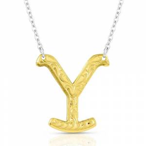 Montana Silversmiths The Y Yellowstone Brand Necklace