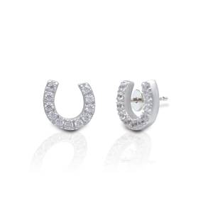 Kelly Herd Offset Horseshoe Earrings