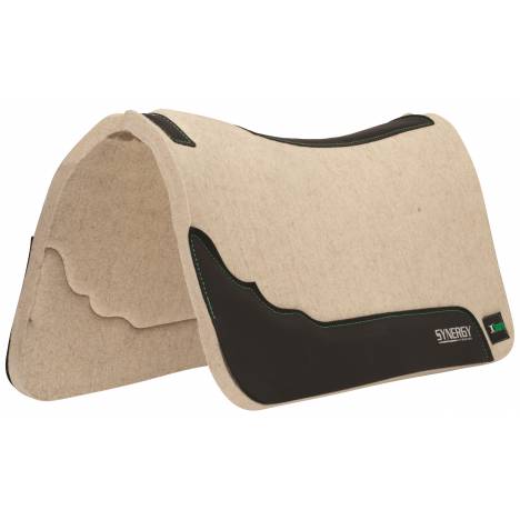 Weaver Smarty X Synergy Contoured Steam Pressed 100% Merino Wool Felt Performance 1" Saddle Pad