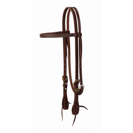 Weaver Working Tack Straight Brow Headstall with Vintage 31 Heel Buckle Designer Hardware