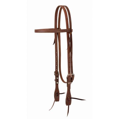 Weaver ProTack Straight Brow Headstall withSaltlick Heel Buckle Designer Hardware