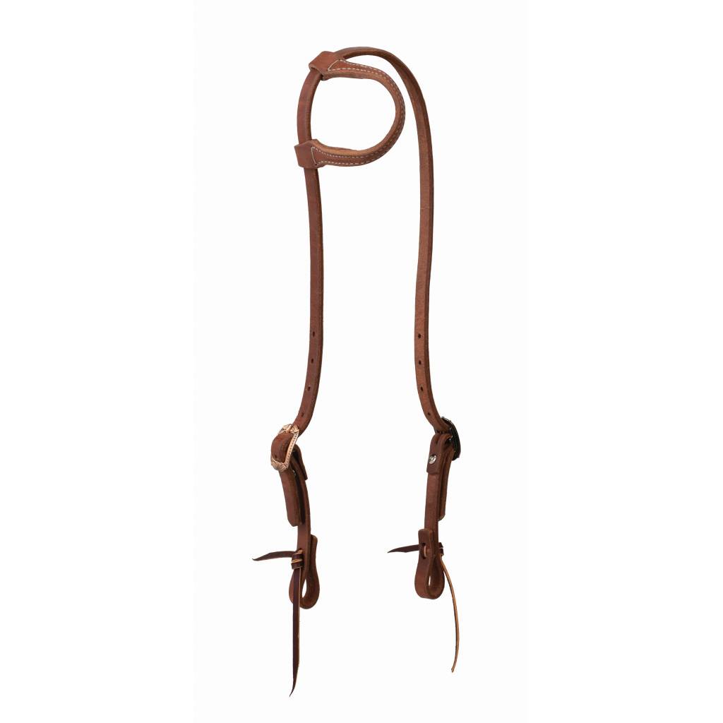 Weaver ProTack Sliding Ear Headstall withSaltlick Center Bar Buckle Designer Hardware