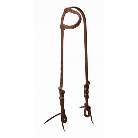 Weaver ProTack Sliding Ear Headstall withSaltlick Heel Buckle Designer Hardware