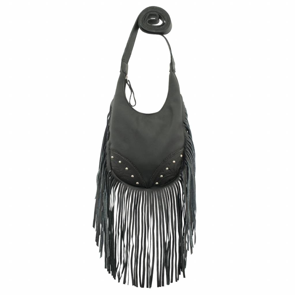 Amercian West Fringed Cowgirl Hobo Crossbody Bag