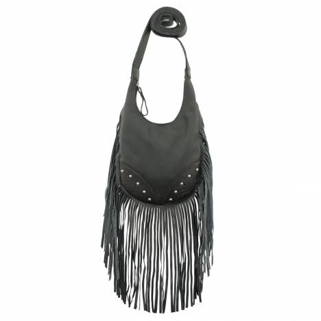 Amercian West Fringed Cowgirl Hobo Crossbody Bag