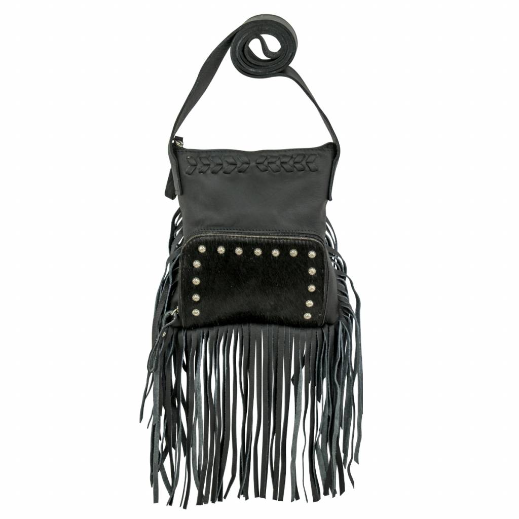 American West Fringed Cowgirl Crossbody with Front Compartment