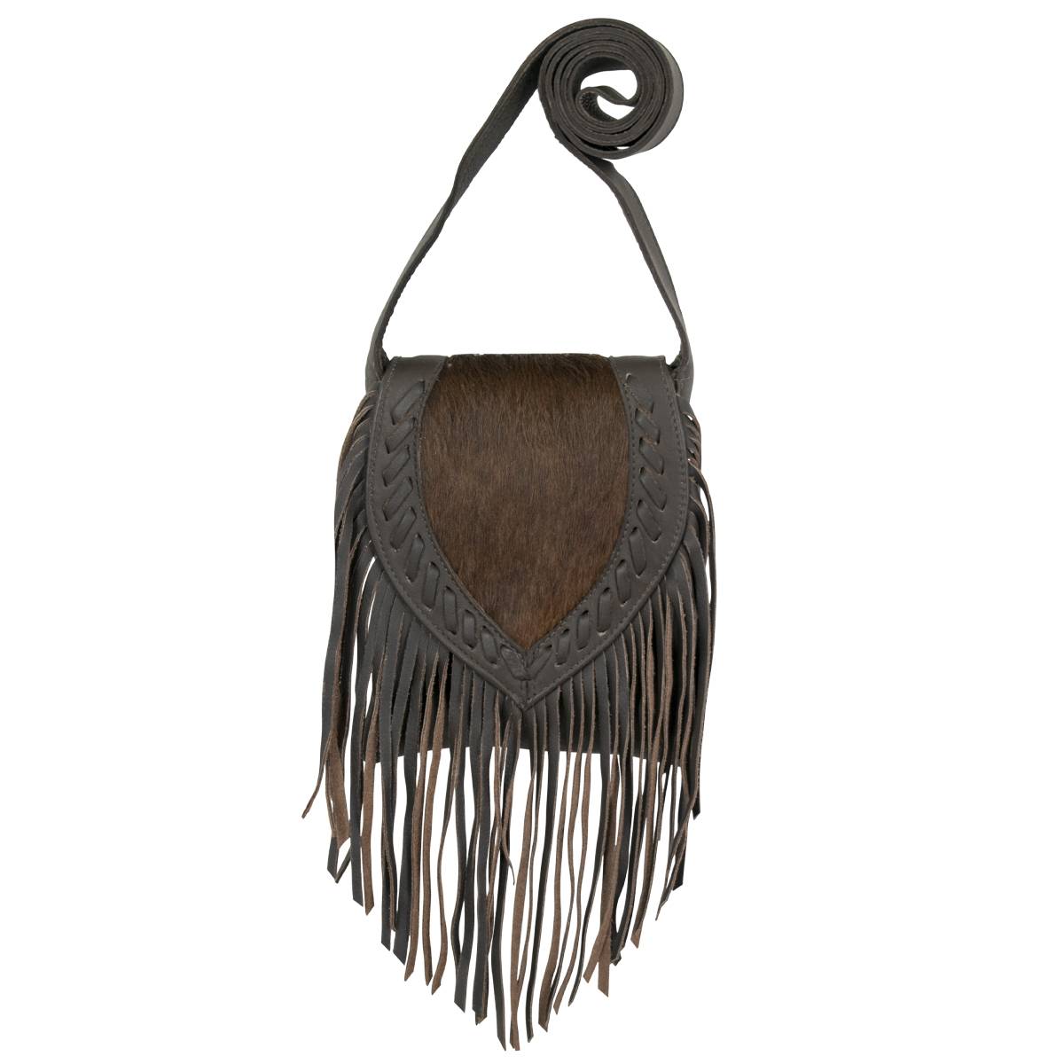 American West Fringed Cowgirl Flap Crossbody Bag