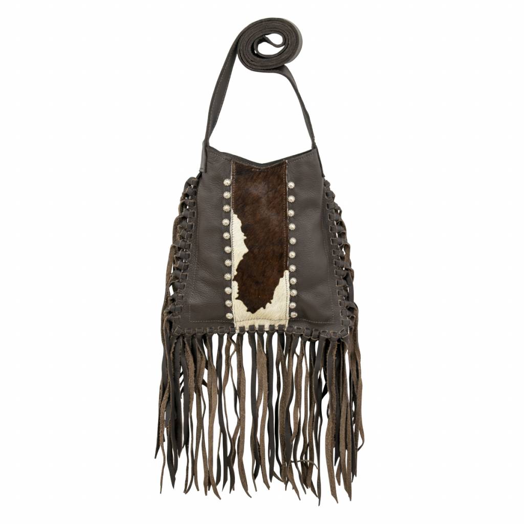 American West Fringed Cowgirl Messenger Crossbody Bag