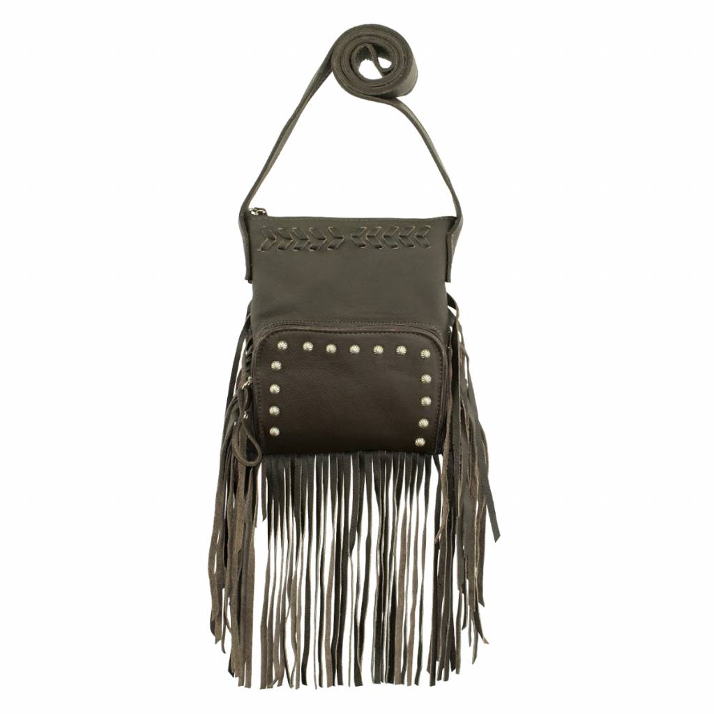 American West Fringed Cowgirl Crossbody with Front Compartment