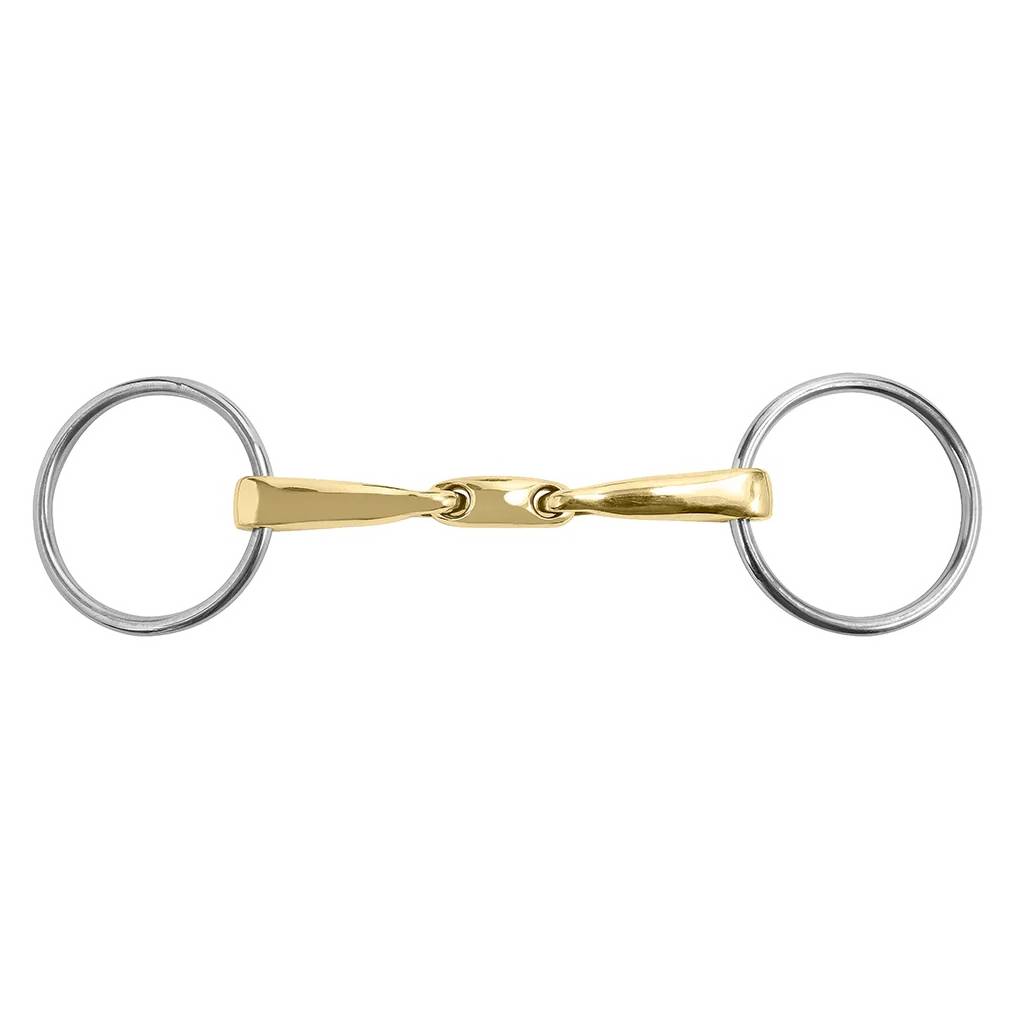 M. Toulouse Sanft Curved Mouth 14mm Loose Ring Snaffle Bit with Lozenge