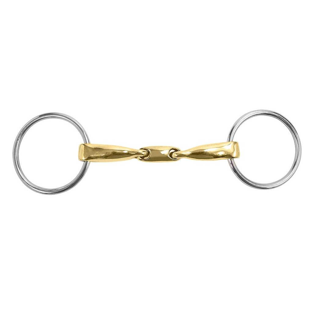 M. Toulouse Sanft Curved Mouth 16mm Loose Ring Snaffle Bit with Lozenge