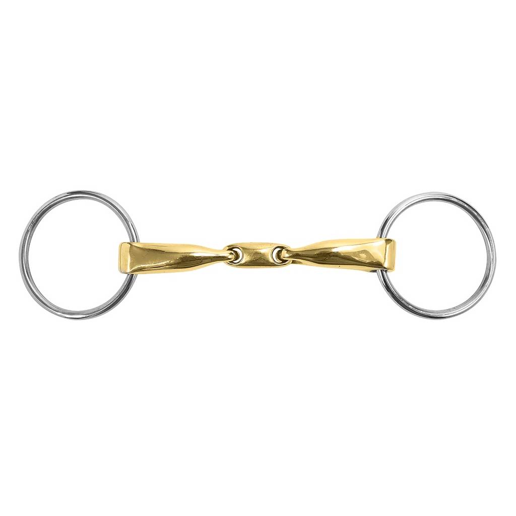 M. Toulouse Sanft Curved Mouth 18mm Loose Ring Snaffle Bit with Lozenge