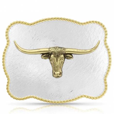 Montana Silversmiths Sunset Waters Longhorn Classic Belt Buckle