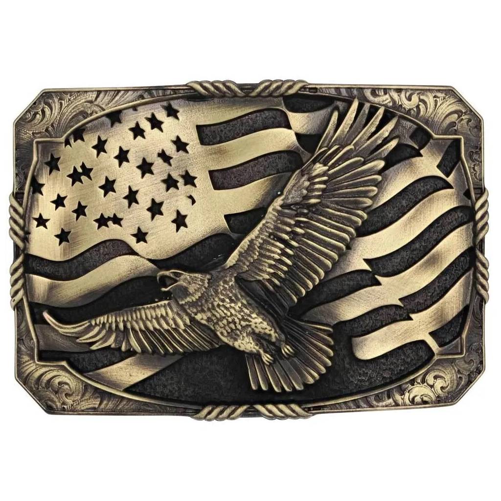 Montana Silversmiths Forever Free Heritage Attitude Buckle