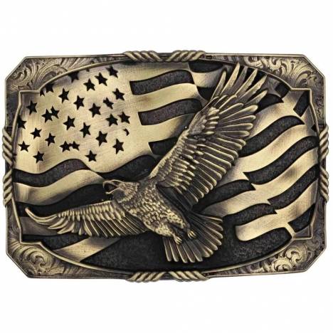 Montana Silversmiths Forever Free Heritage Attitude Buckle