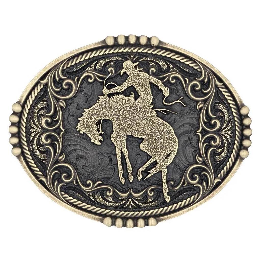 Montana Silversmiths Bucking Bronc Attitude Buckle