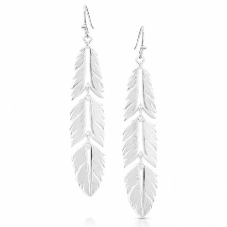 Montana Silversmiths Freedom Feather American Made Earrings