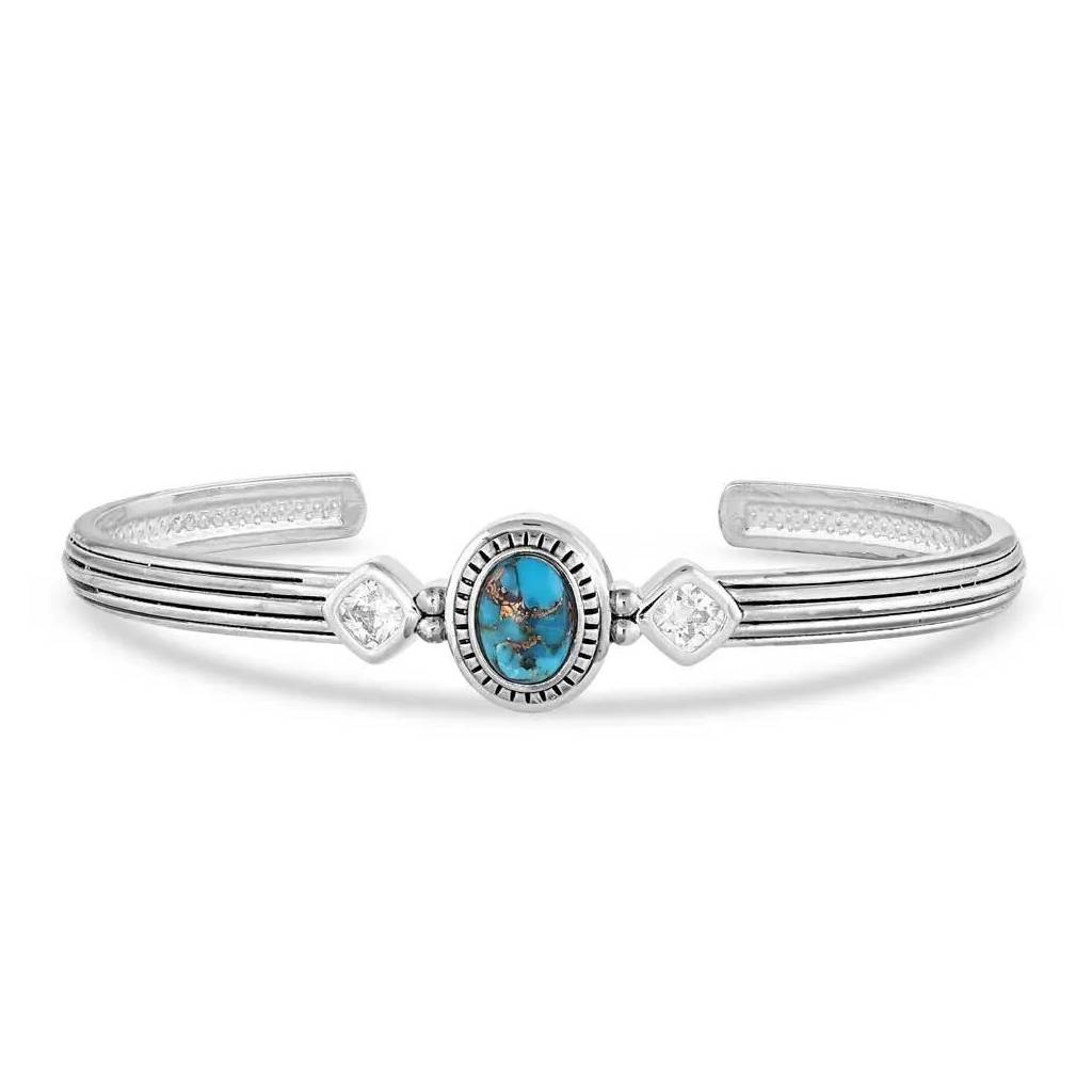 Montana Silversmiths Open Night Sky Turquoise Cuff Bracelet