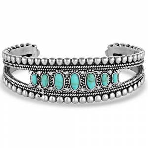 Montana Silversmiths Lucky Roads Turquoise Cuff Bracelet