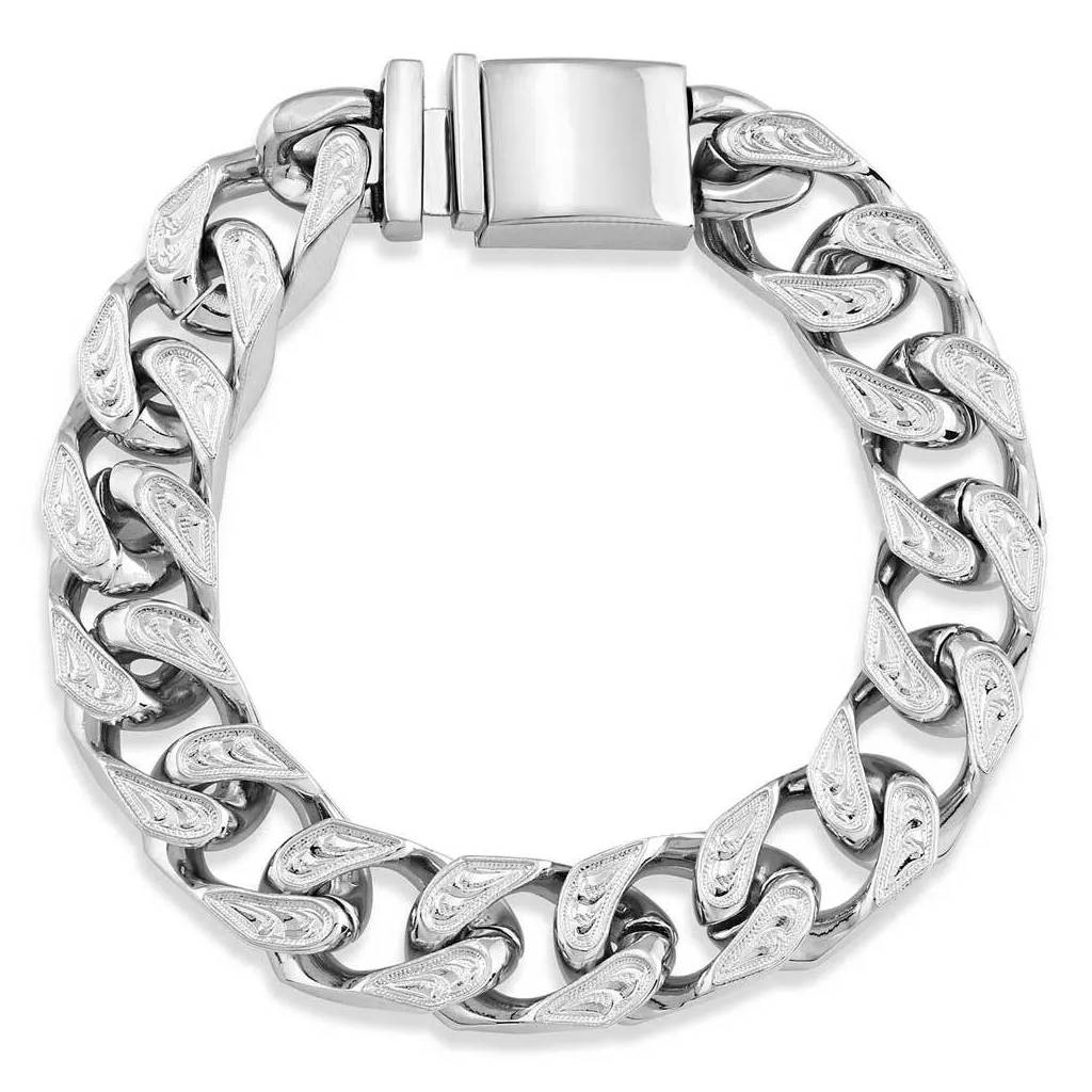 Montana Silversmiths Classic Western Small Cuban Link Bracelet