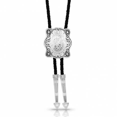 Montana Silversmiths Scalloped Square Bolo Tie