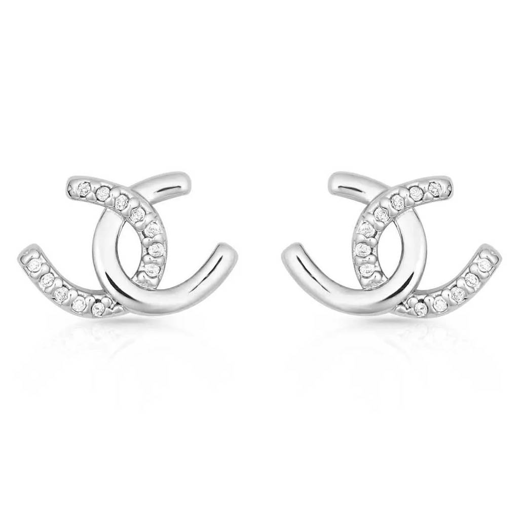 Montana Silversmiths Horseshoe Happiness Post Earrings