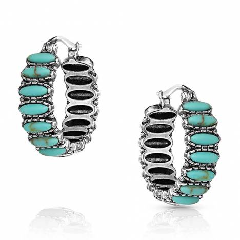 Montana Silversmiths Turquoise Run Earrings