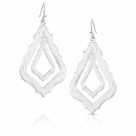 Montana Silversmiths Western Two-Step Teardrop Earrings