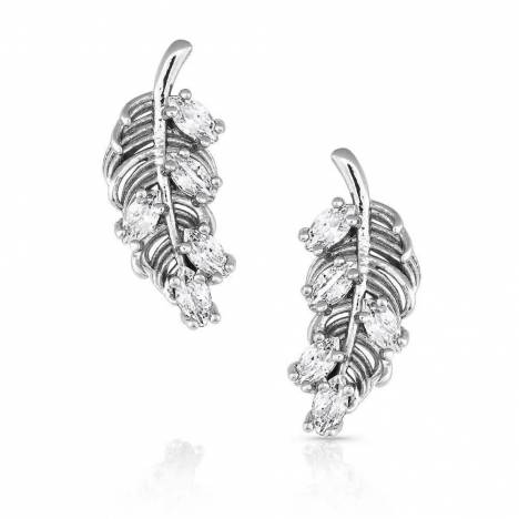 Montana Silversmiths Bridgerton Feather Earrings