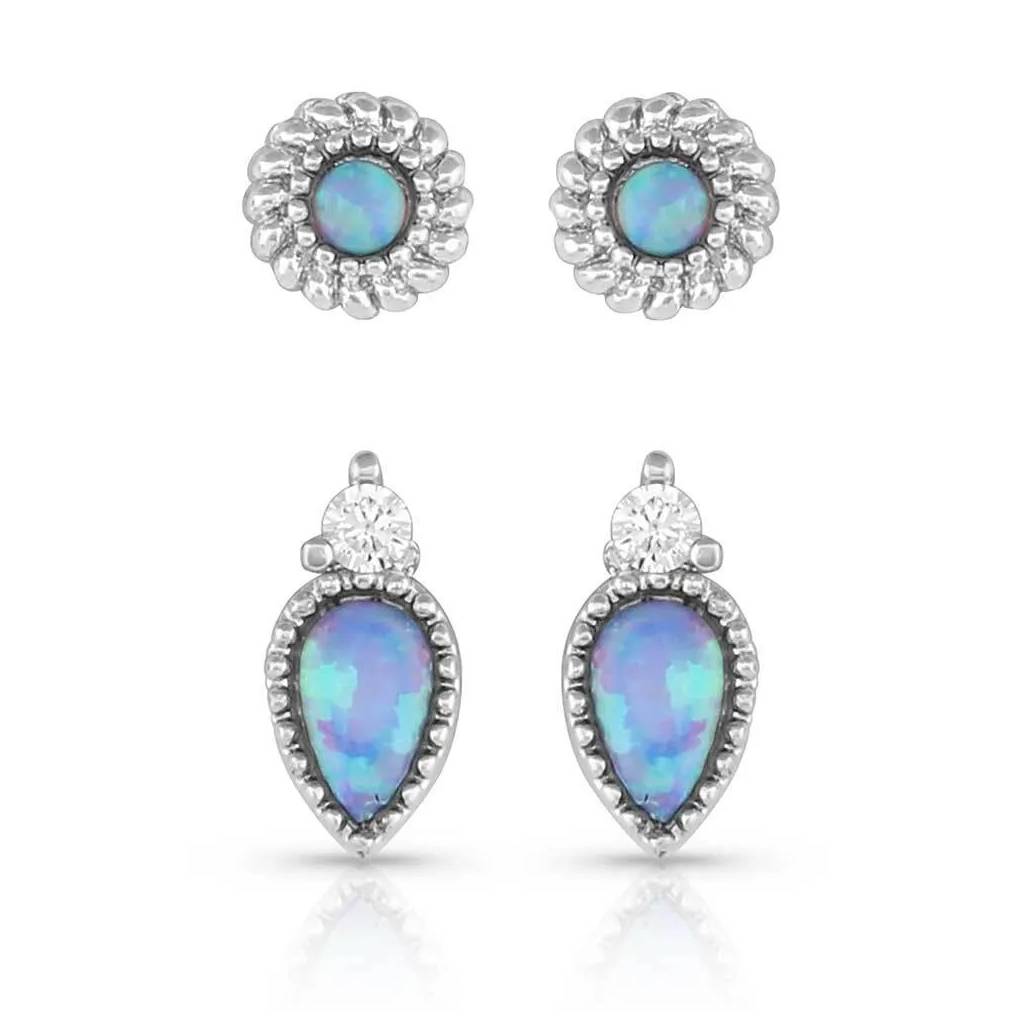 Montana Silversmiths Charming Duo Opal Earrings