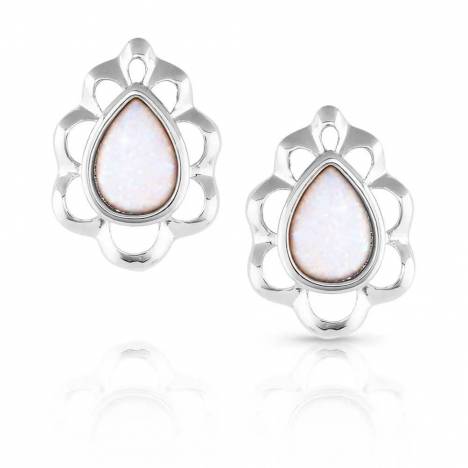 Montana Silversmiths Mystic Snowdrop Opal Post Earrings