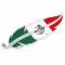 Montana Silversmiths Mexico Flag Hat Feather